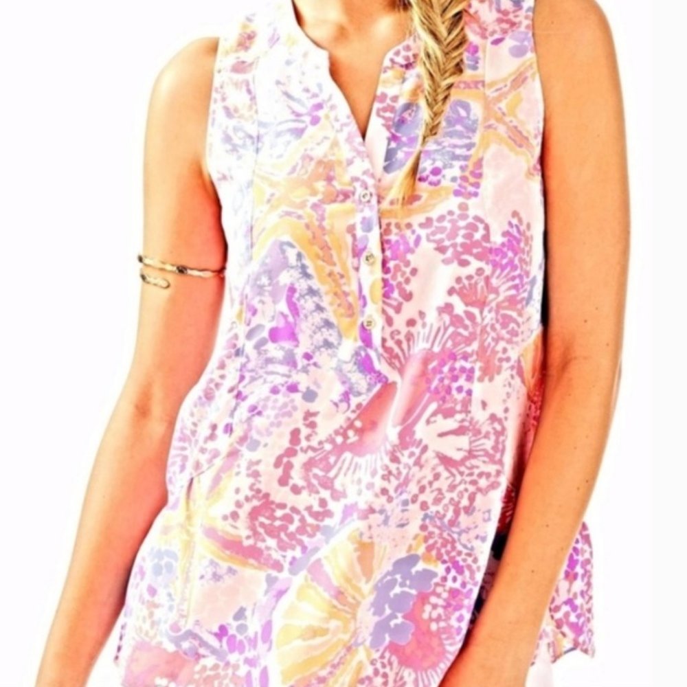 NWT Lilly Pulitzer Kery Silk Top Sz. Small